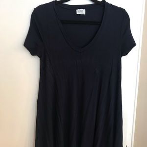 Zara Navy T-Shirt Dress